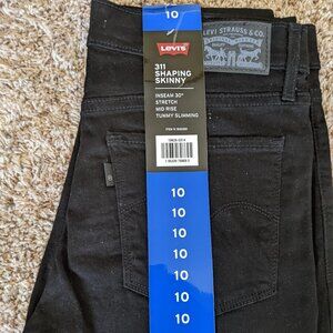 Levi's 311 shaping skinny 30x30 Black Jeans NWT